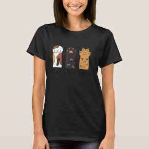 Camiseta Tesoura De Papel De Gato Engraçado Pinças De Gato