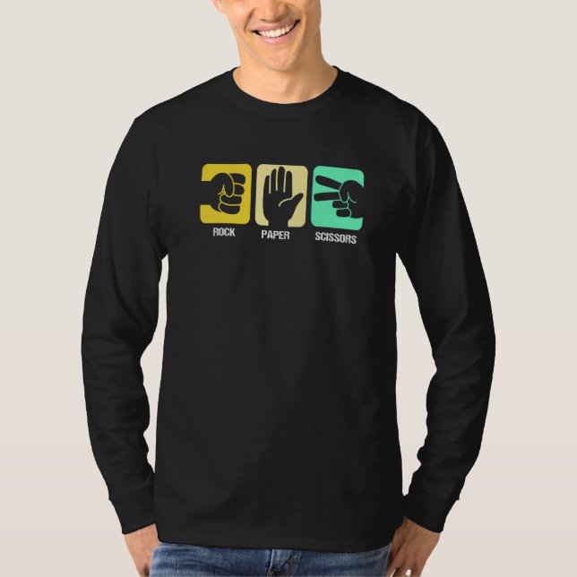 Camiseta Tesoura de Papel Rock (Frente)