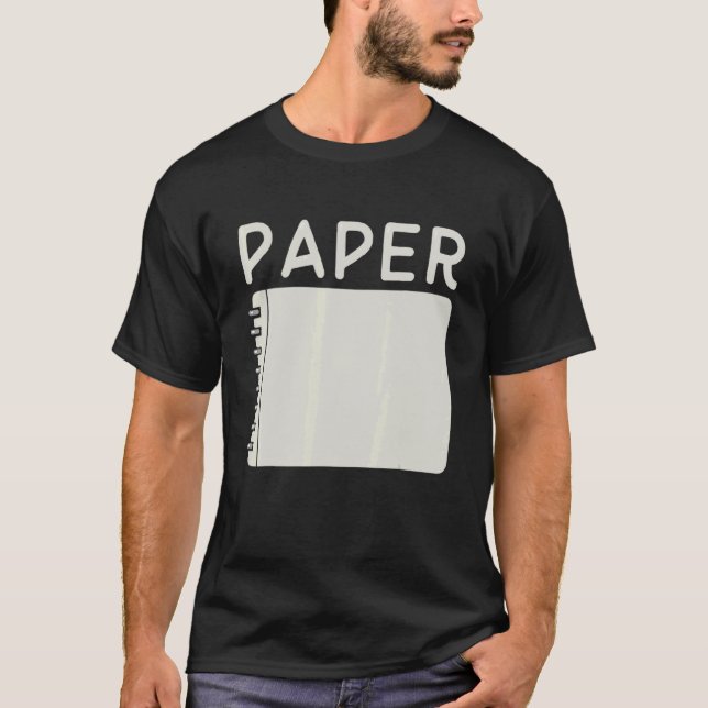 Camiseta Tesoura De Papel Rock Correspondendo A Figurinos D (Frente)