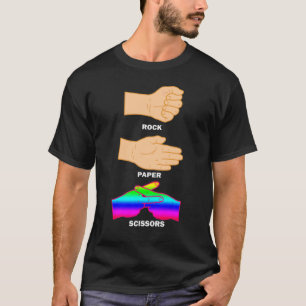 Camiseta Tesoura De Papel Rock Lgbtq+ Orgulho Mês Orgulho A
