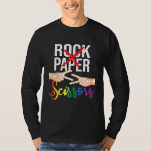 Camiseta Tesoura De Papel Rock - Prid Gay da Fila Lgbtq Lés