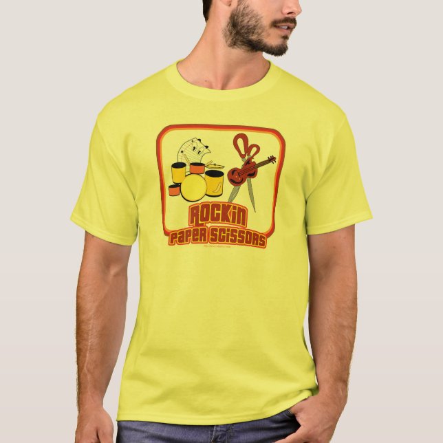 Camiseta Tesoura De Papel Rockin (Frente)