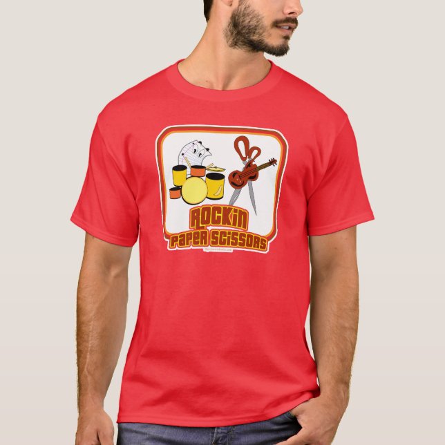 Camiseta Tesoura De Papel Rockin (Frente)