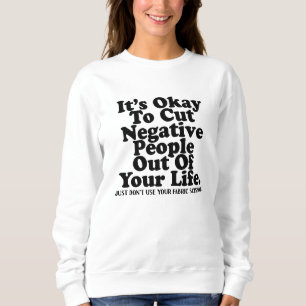 Camiseta Tesoura engraçada para tecido de costura Citação Q