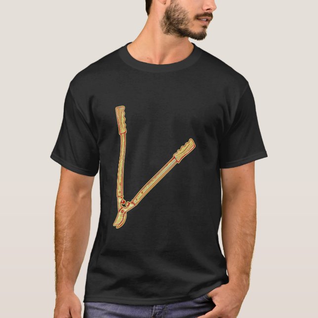 Camiseta Tesouras de jardinagem (Frente)