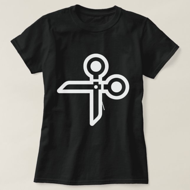 Camiseta Tesouras do GRUPO da CADEIRA (Frente do Design)