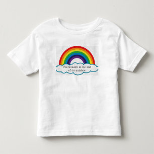 Camiseta Tesouro na extremidade do arco-íris. T dos miúdo
