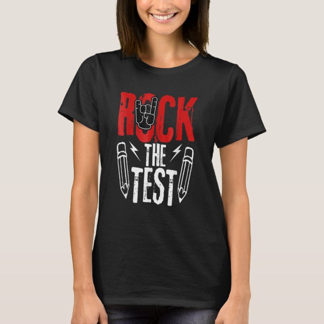 Camiseta Test Day Rock The Metal Teachent Testing E (Frente)