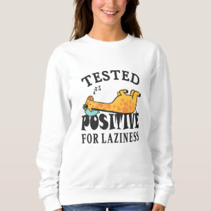 Camiseta Testado positivo para a preguiça Girafa
