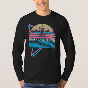 Camiseta Testador de gaiola de tubarão retrô amputado engra