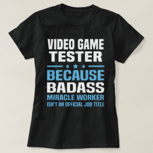 Camiseta Testador de jogos de vídeo
