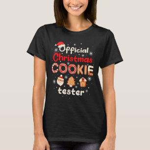 Camiseta Testador Oficial de Biscoito de Natal Degustador R
