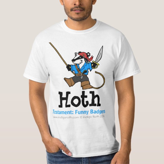 Camiseta TESTAMENTO: T ENGRAÇADO de Hoth dos TEXUGOS (TM) (Frente)