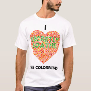 Camiseta Teste Colorcego Ishihara I Coração O Colorcego