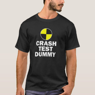 Camiseta Teste de batida Dummy Último Minuto Costume Engraç