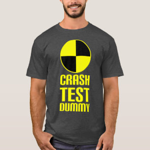 Camiseta Teste de batida Dummy Último Minuto Costume Engraç