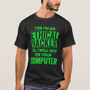Camiseta Teste de Caneta de TI para cibersegurança do hacke