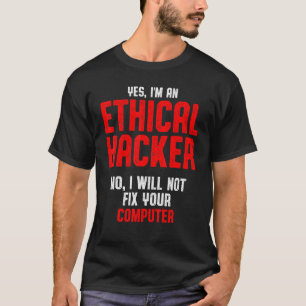 Camiseta Teste de Caneta de ti para cibersegurança do hacke