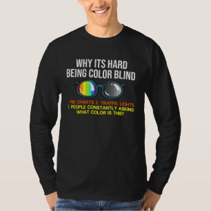 Camiseta Teste de Cegueira para Daltonismo Óculos