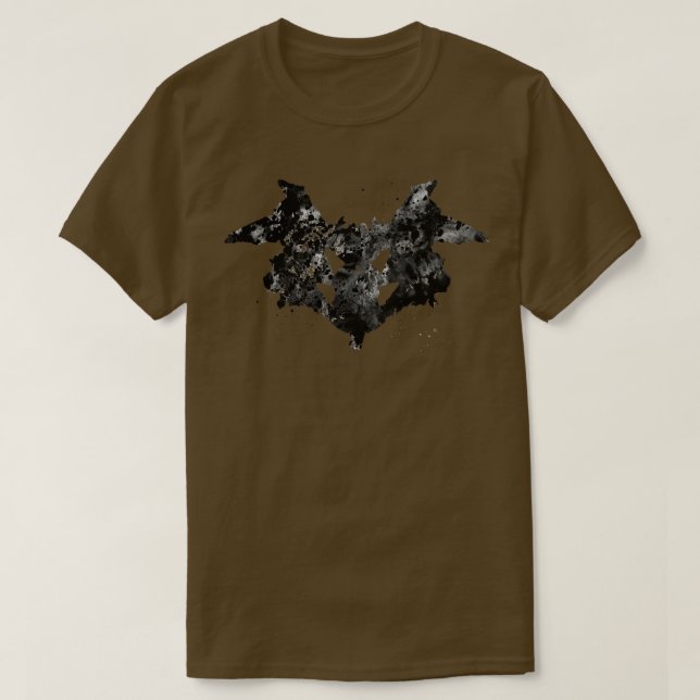 Camiseta Teste de cinza Rorschach (Frente do Design)