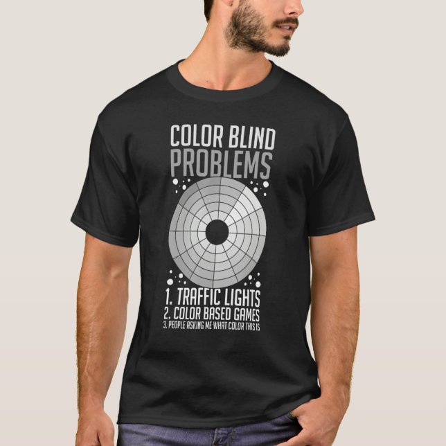Camiseta Teste de Daltonismo Óculos Visões 4 (Frente)