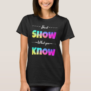 Camiseta Teste de Estado Motivacional do Professor Mostra O