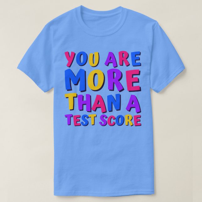 Camiseta Teste de exame de professor no dia do teste (Frente do Design)