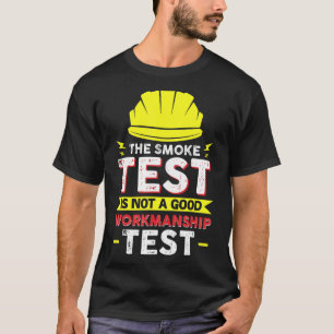 Camiseta Teste de Fumaça de Colega e Companheiro de Trabalh