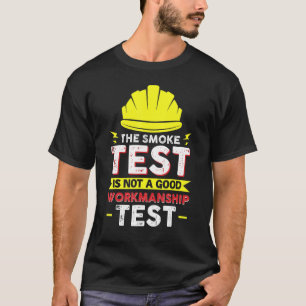 Camiseta Teste de Fumaça de Colega e Companheiro de Trabalh