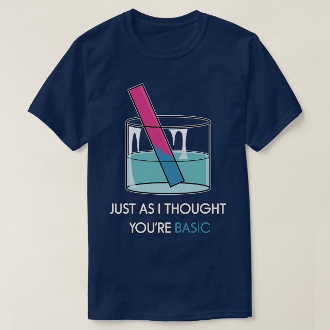 Camiseta Teste de Litmus Engraçado Química Engraçada STEM H (Frente do Design)