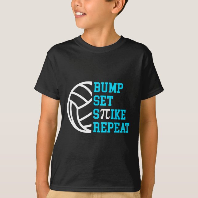 Camiseta Teste de Matemática Repetido de Volleybyll Bump no (Frente)
