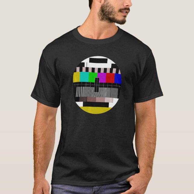Camiseta Teste de padrão de teste de placa Teste de imagem  (Frente)
