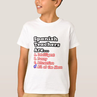 Camiseta Teste de Professores Espanhol...Piada