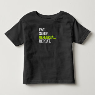 Camiseta Teste de sono Repetir Presente de Ator de Atriz
