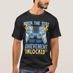 Camiseta Teste de Staar Exam Gamer Rock The Test 20 de maio