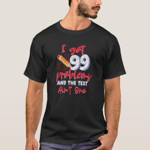 Camiseta Teste de teste do professor de exame
