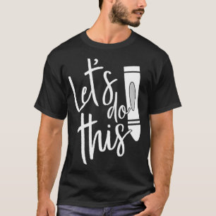 Camiseta Teste Dia de Teste Professor Engraçado Professor 