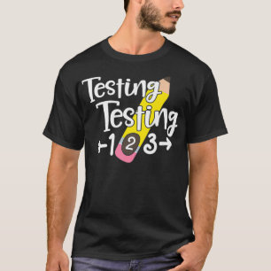 Camiseta Teste Dia de Teste Professor Engraçado Professor P