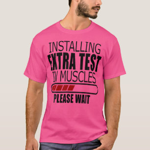 Camiseta Teste Funny Testosterona Terapêutica Gym Bodybuild