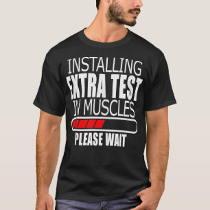 Camiseta Teste Funny Testosterona Terapêutica TRT Gym Bodyb
