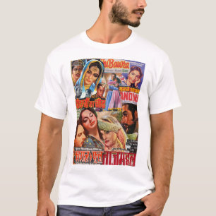 Camiseta Teste padrão 2 de Bollywood do vintage