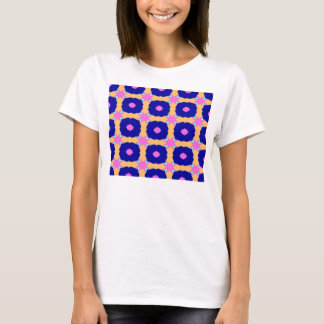 Camiseta teste padrão azul dos sinos