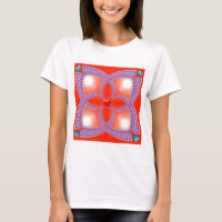 Teste padrão celta vermelho do Fractal do coração
