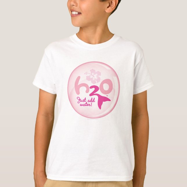 Camiseta Teste padrão cor-de-rosa da sereia (Frente)