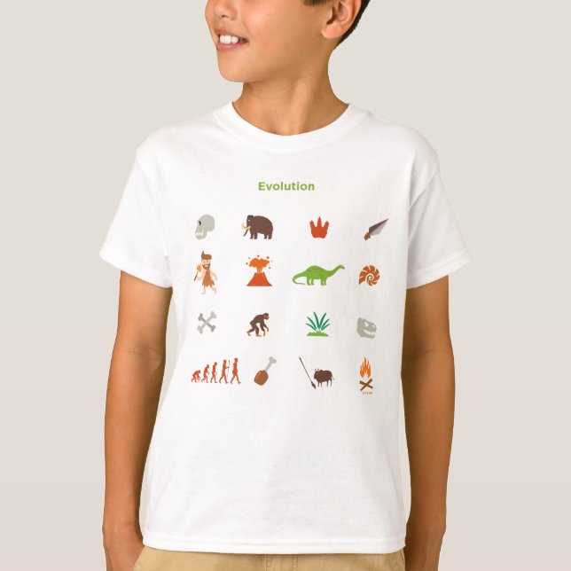Camiseta Teste padrão da evolução (Frente)