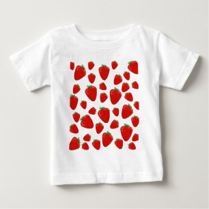 Camiseta Teste padrão da morango