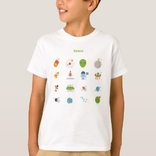 Camiseta Teste padrão do espaço