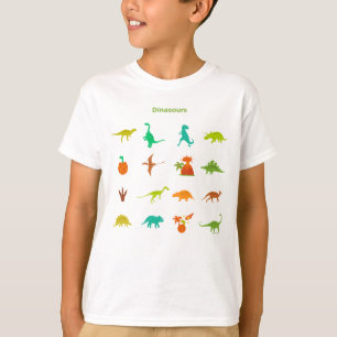 Camiseta Teste padrão dos dinossauros