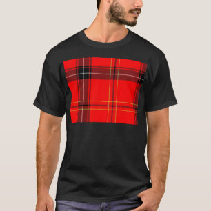 Camiseta Teste padrão vermelho clássico da xadrez de Tartan