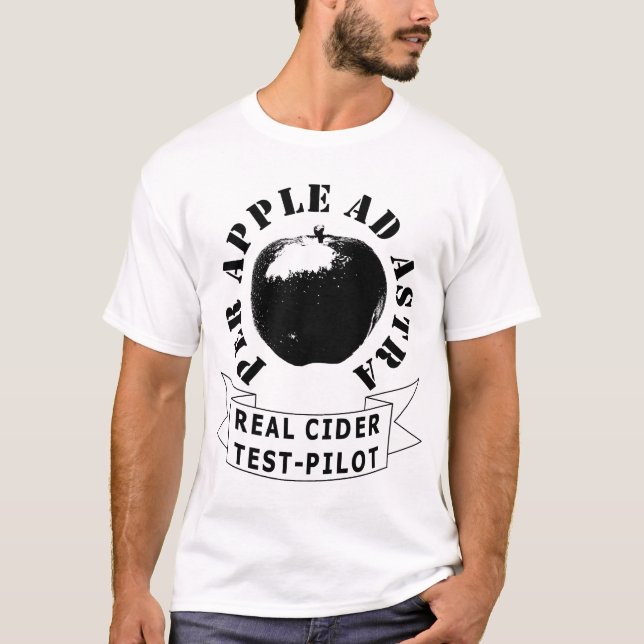 Camiseta Teste-Piloto real da cidra - no. 4 (Frente)